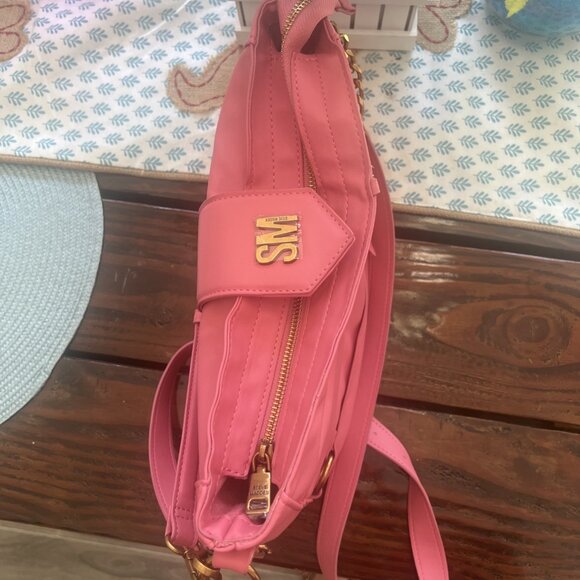 Steve Madden Pink Crossbody, Purse, Handbag, With Matching Wallet - Picture 5 of 10
